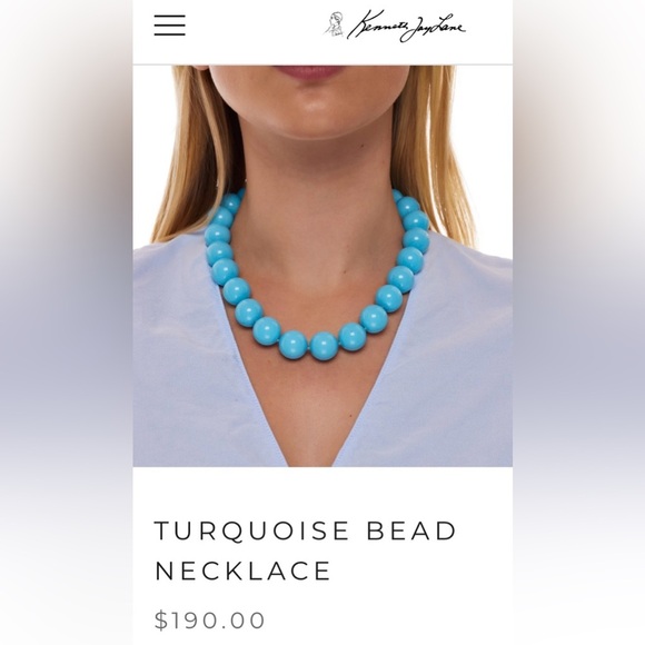 VTG KJL KENNETH JAY LANE Turquoise Graduated Beaded Statement Necklace - Picture 8 of 8